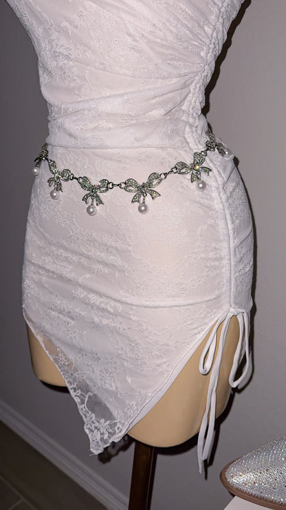 Rebecca Lace Dress - White