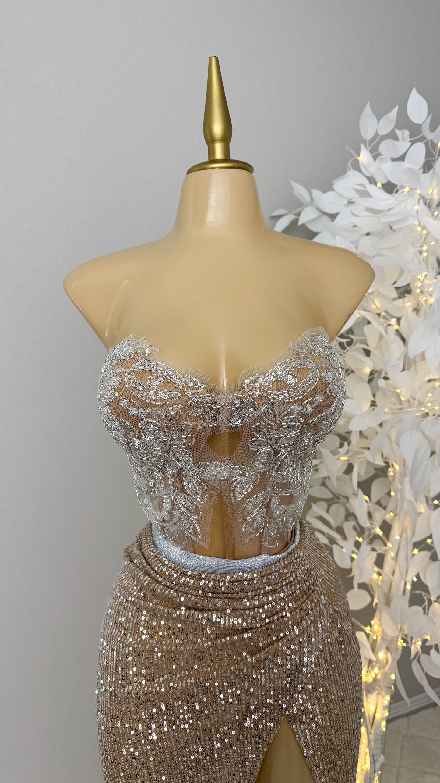 Athena Skirt Set - Gold