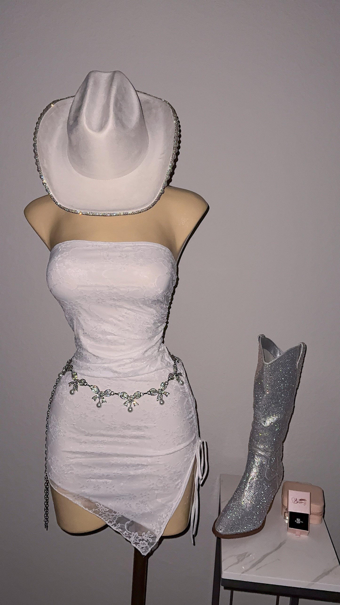Rebecca Lace Dress - White