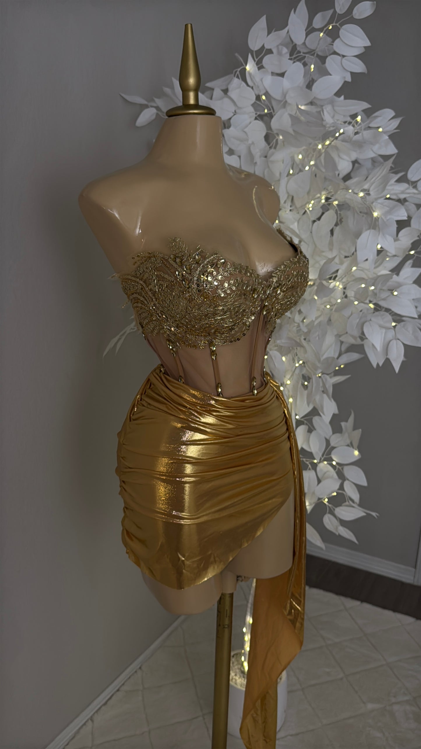 Arlet Skirt Set - Gold