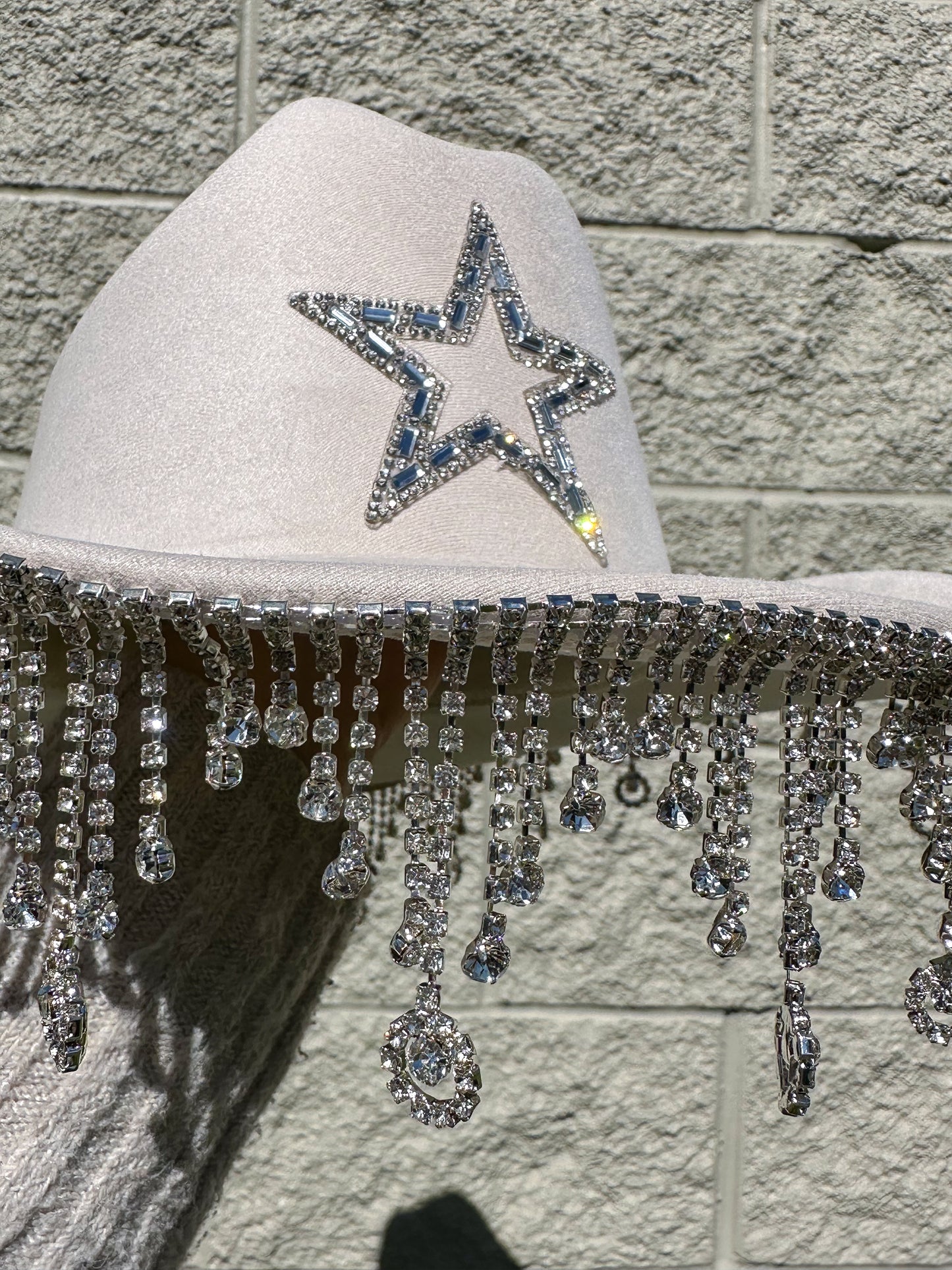 Heylin Rhinestone Western Hat - Ivory