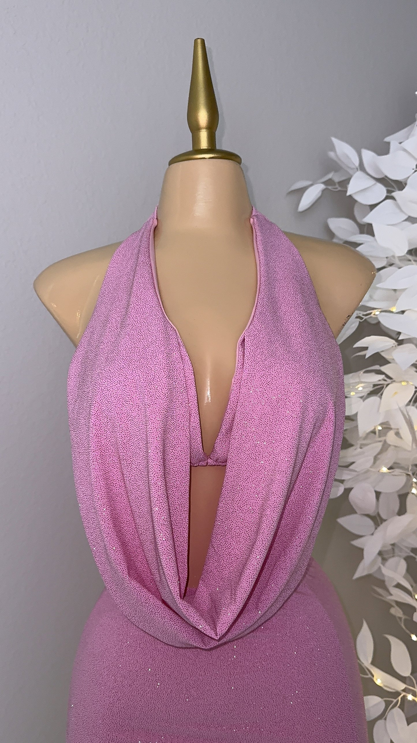 Arianna Glitter Skirt Set - Pink