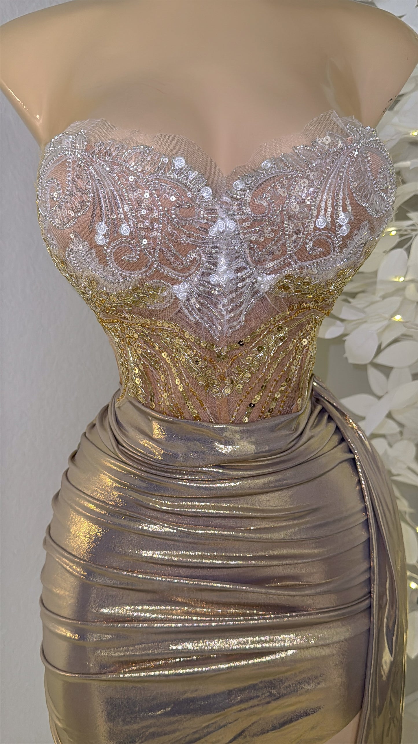 Aurora Skirt Set - Champagne