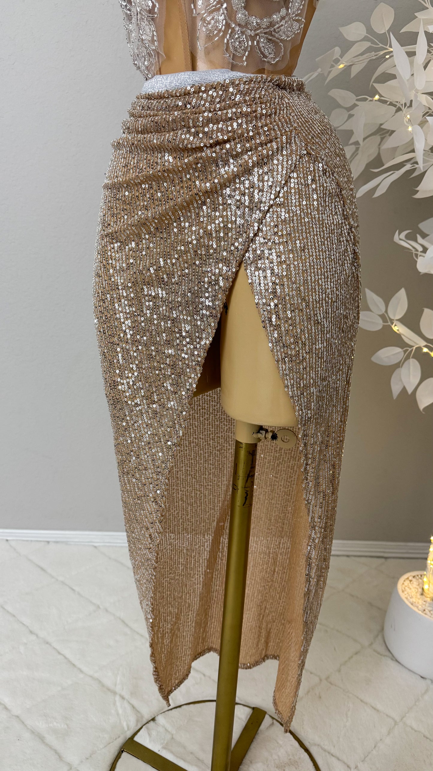 Athena Skirt Set - Gold