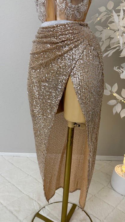Athena Skirt Set - Gold