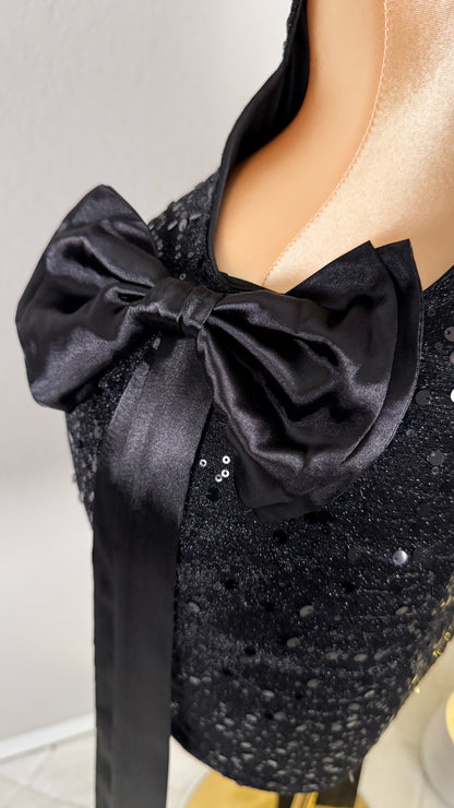 Eva Sequin Bow Dress - Plus Size Available