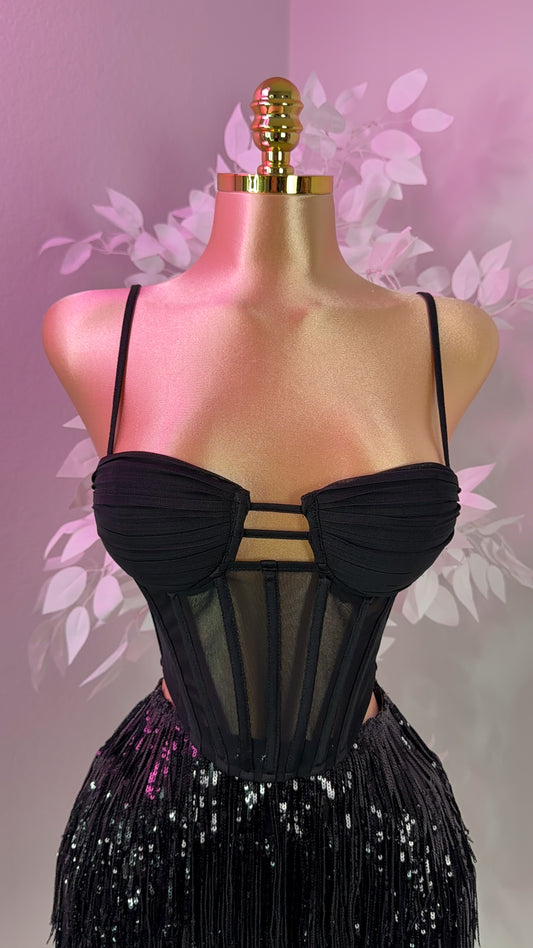 Besame Corset Top - Black