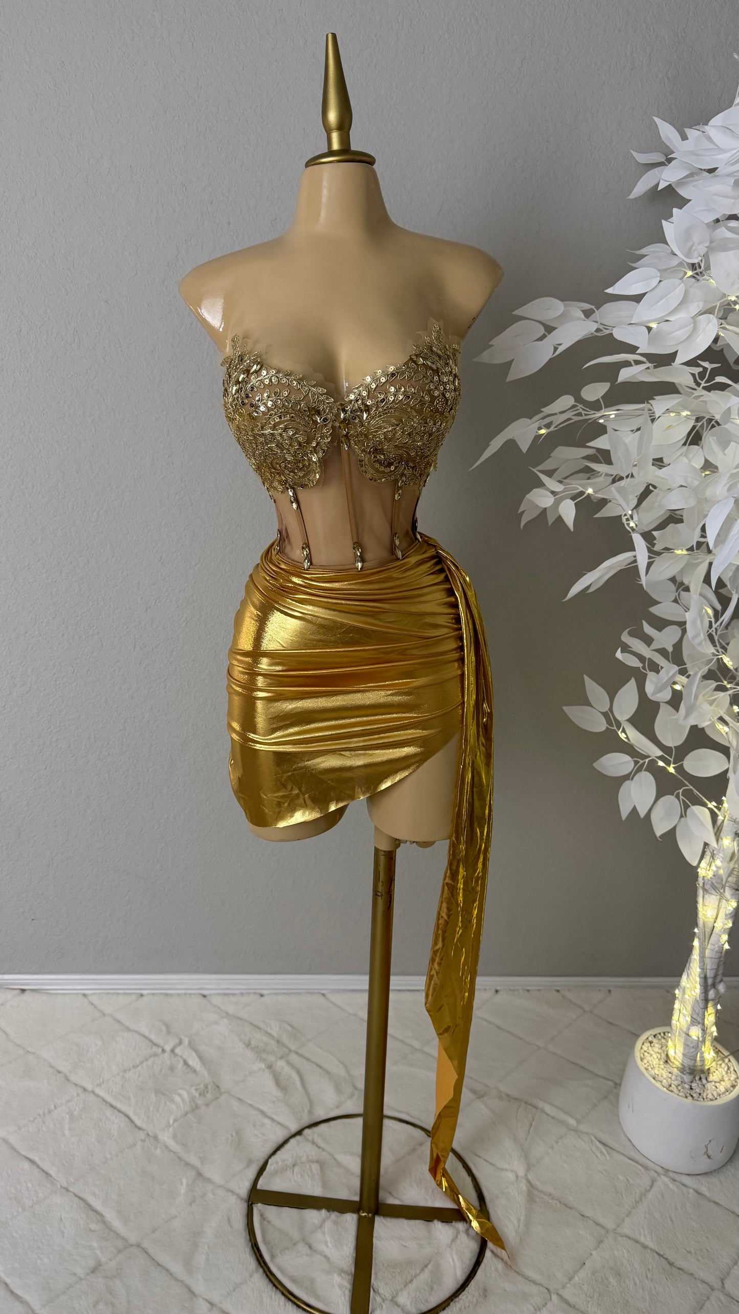 Arlet Skirt Set - Gold