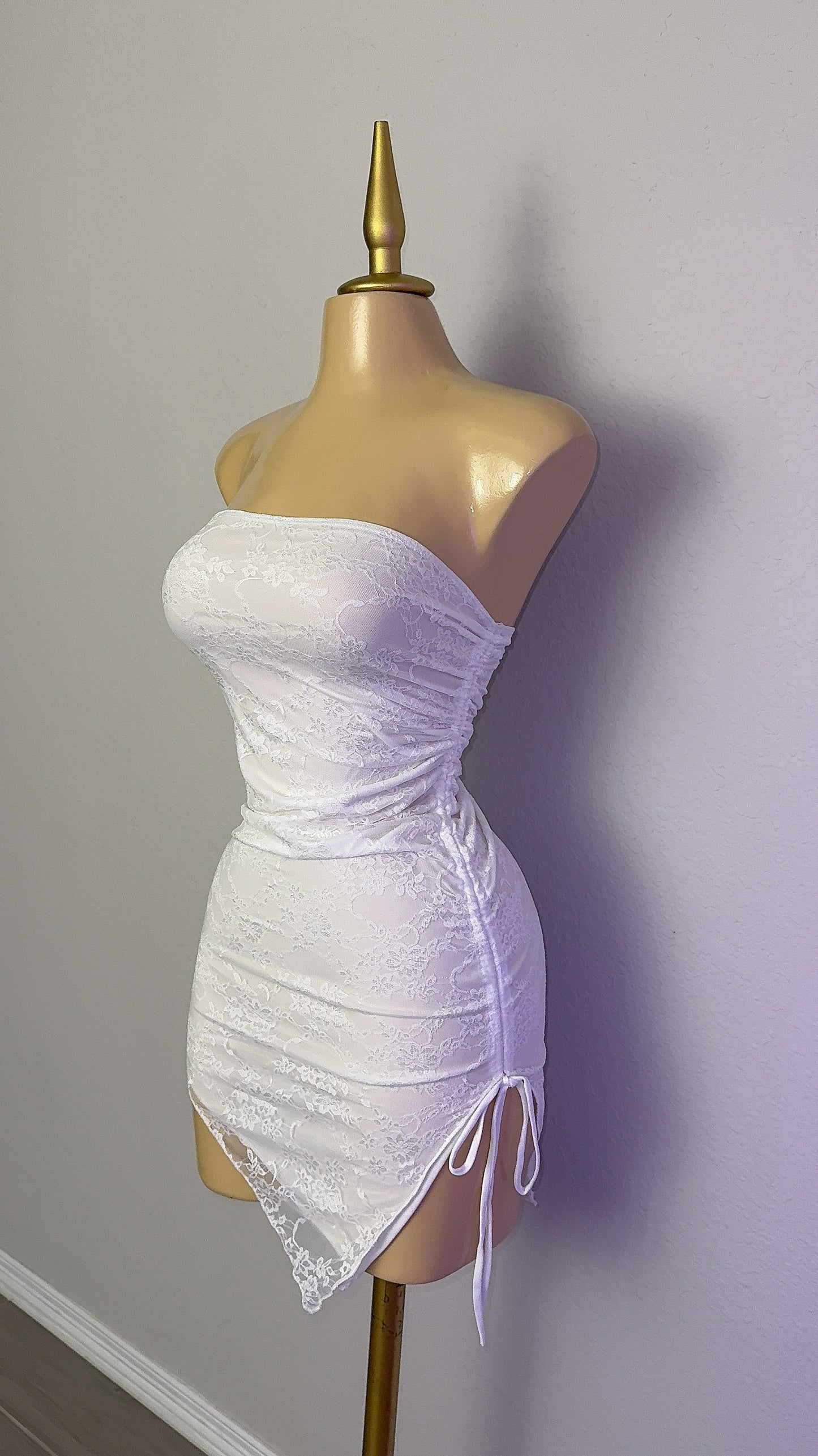 Rebecca Lace Dress - White