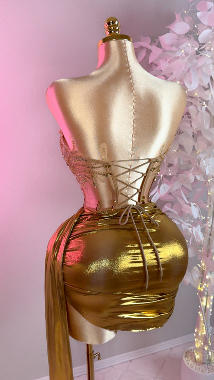Arlet Skirt Set - Gold