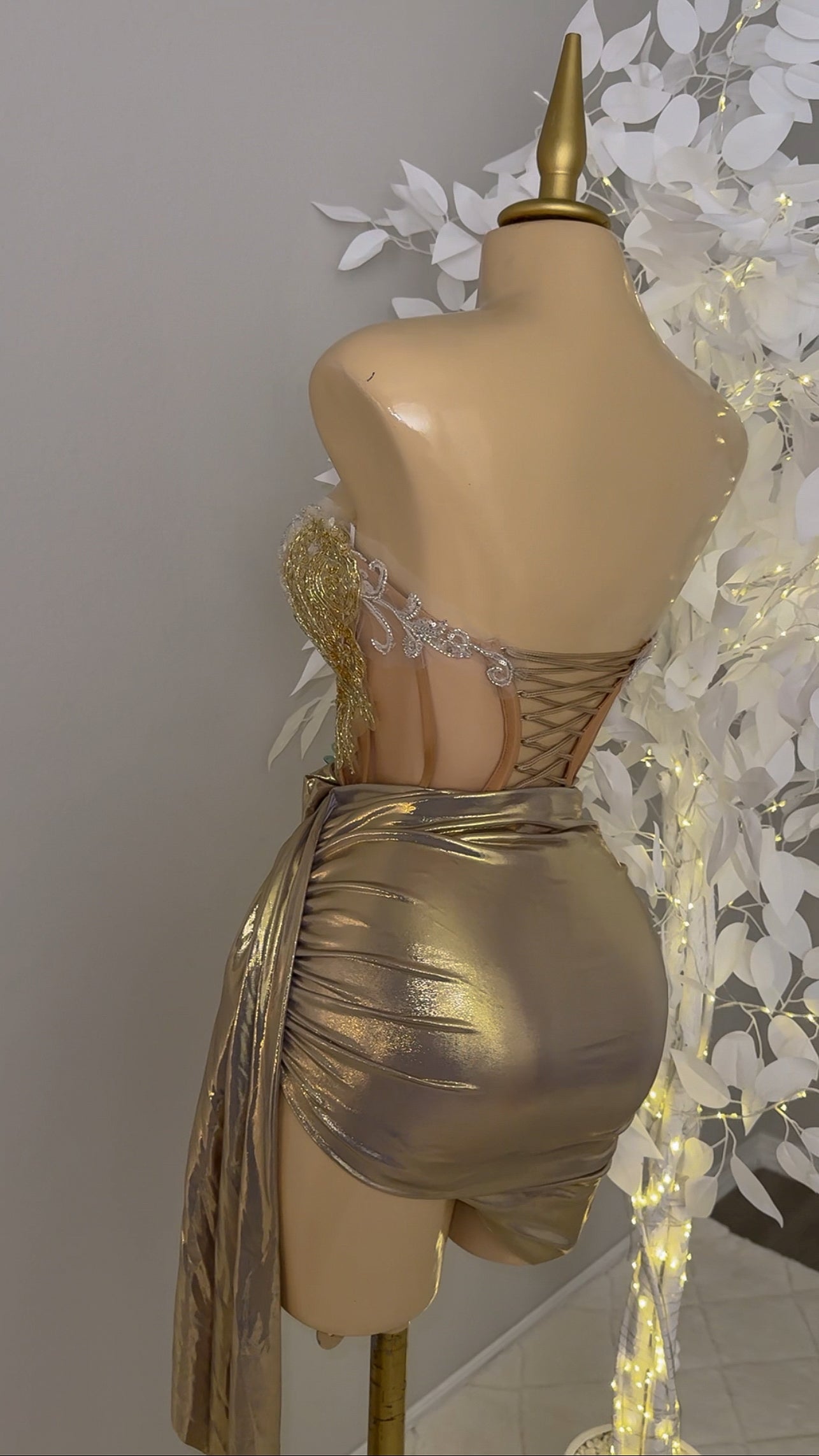 Aurora Skirt Set - Champagne