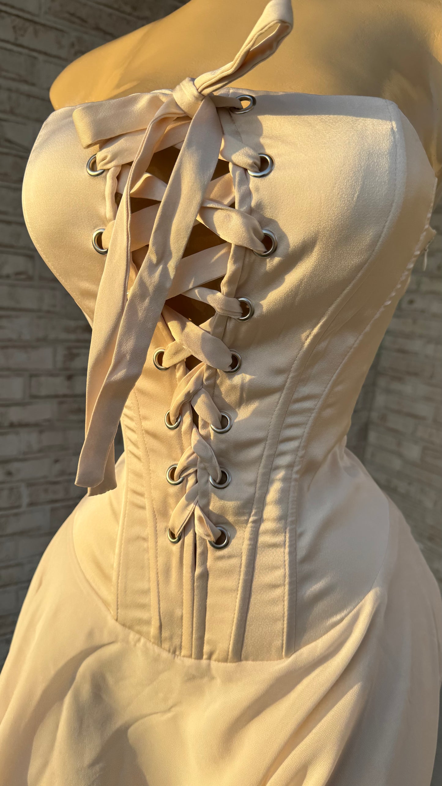 Michelle Corset Dress - Cream