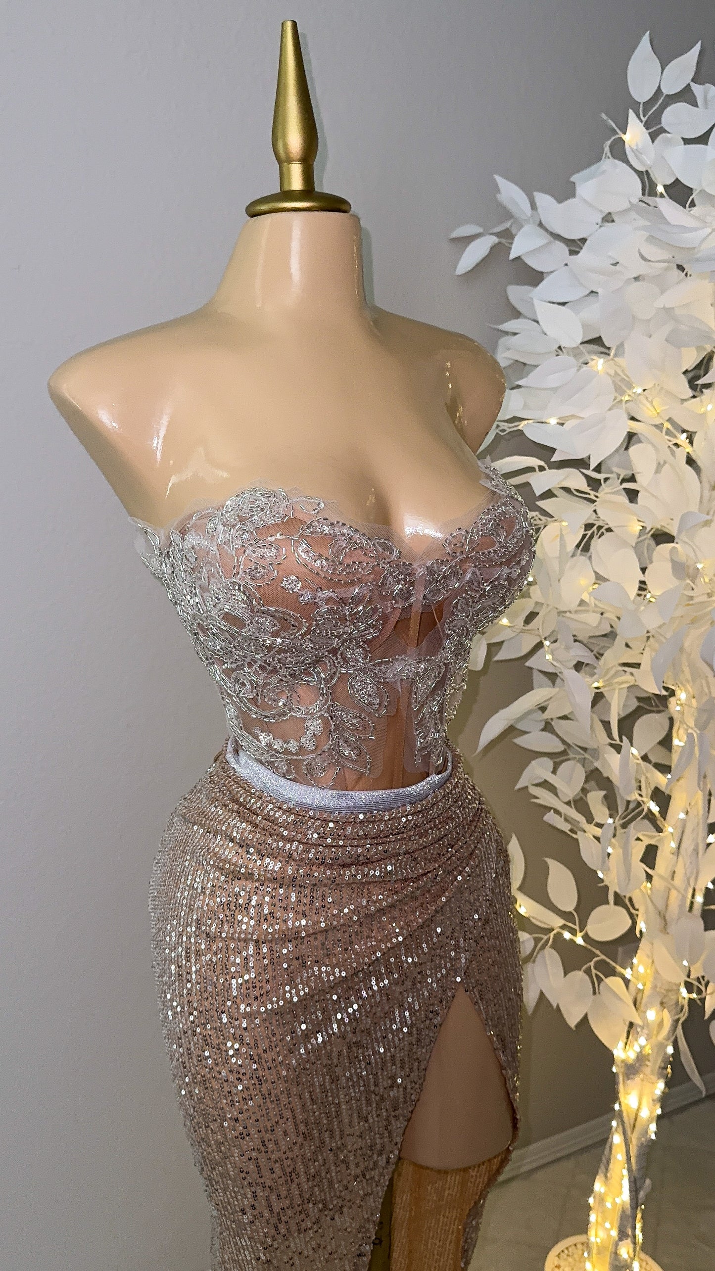 Athena Skirt Set - Gold