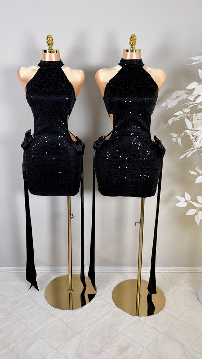 Eva Sequin Bow Dress - Plus Size Available