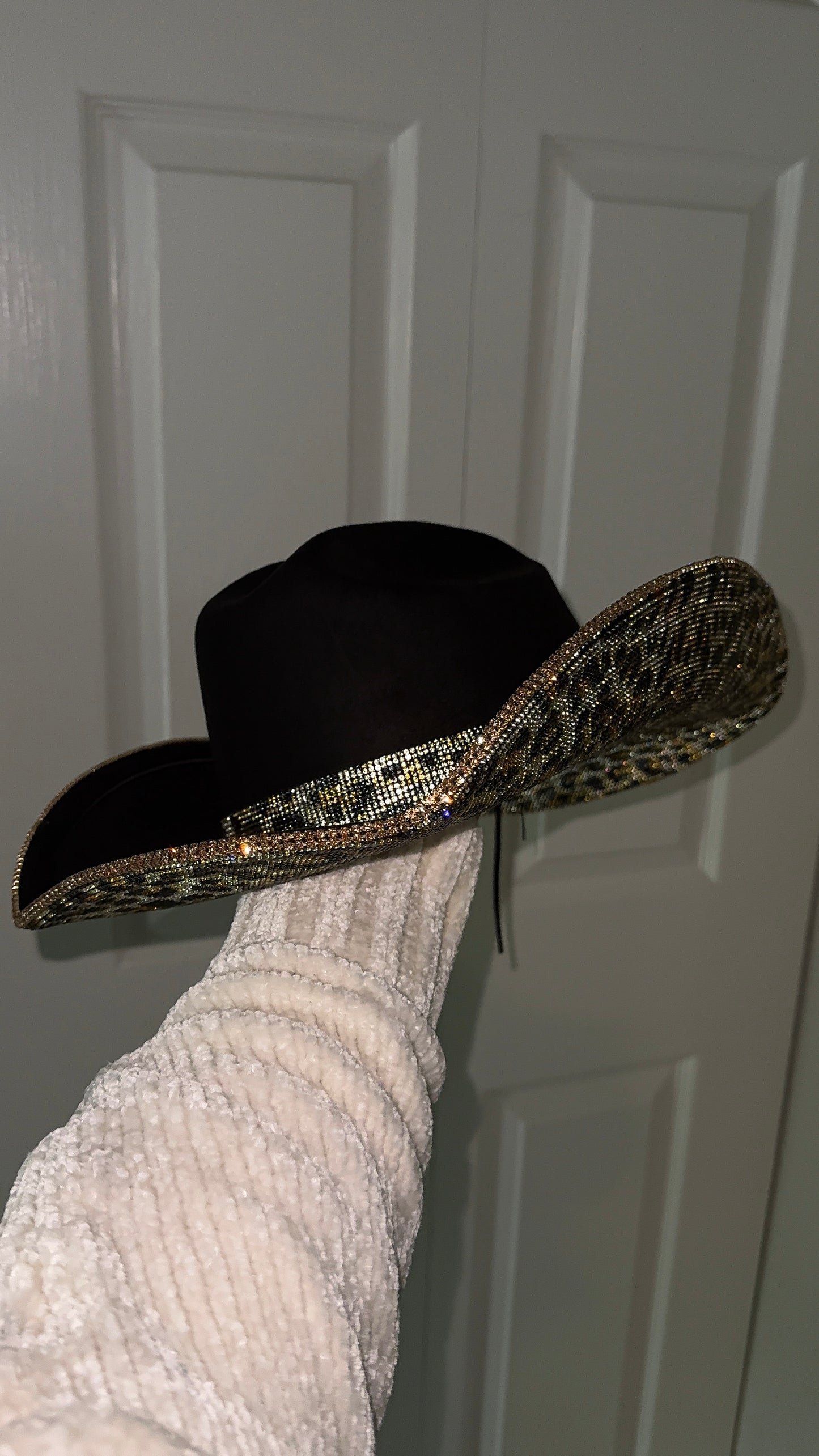 Leopard Rhinestone Western Hat