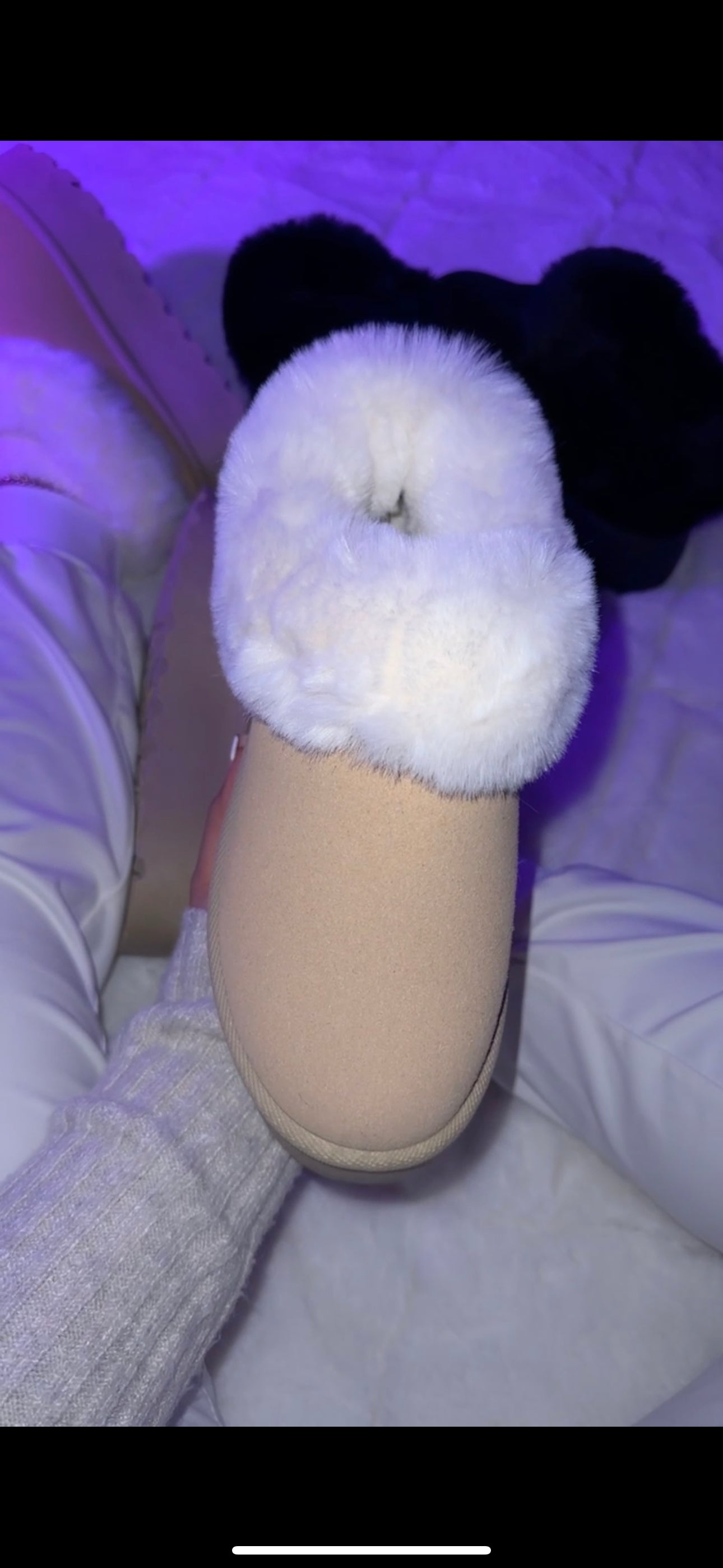 Cozy Feels Faux Fur Boots - Sand