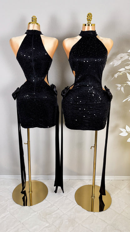 Eva Sequin Bow Dress - Plus Size Available