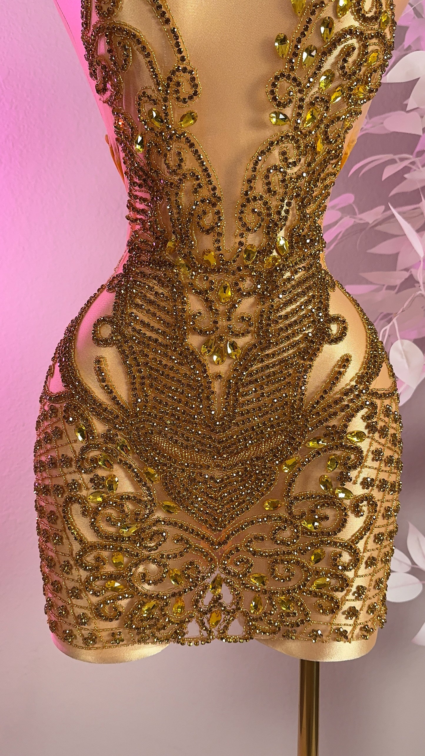 Layla Rhinestone Dress - Custom Made