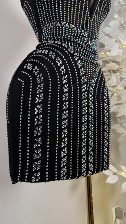 Natalia Rhinestone Dress - Plus Size Available
