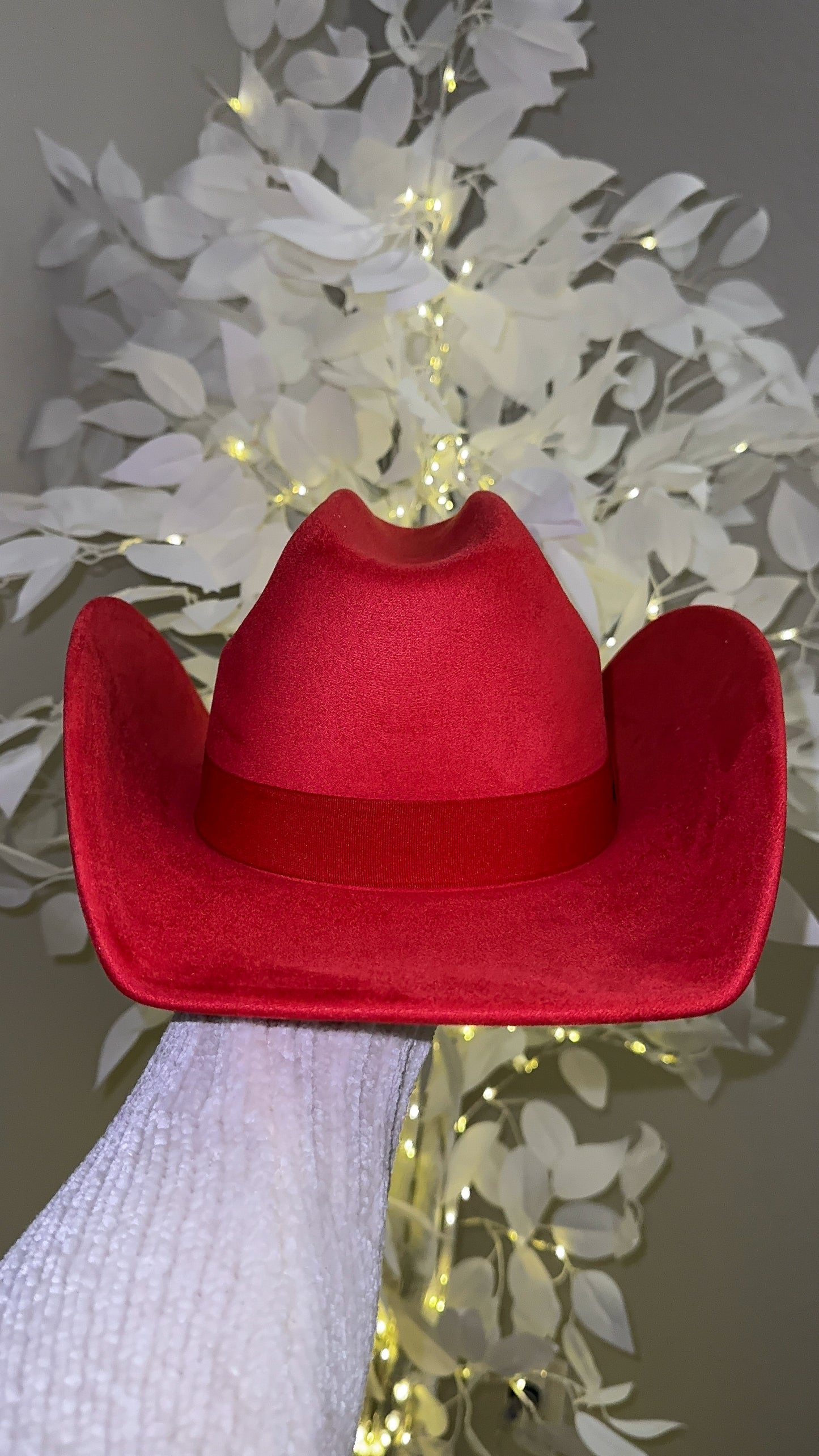 Selena Rhinestone Western Hat - Red