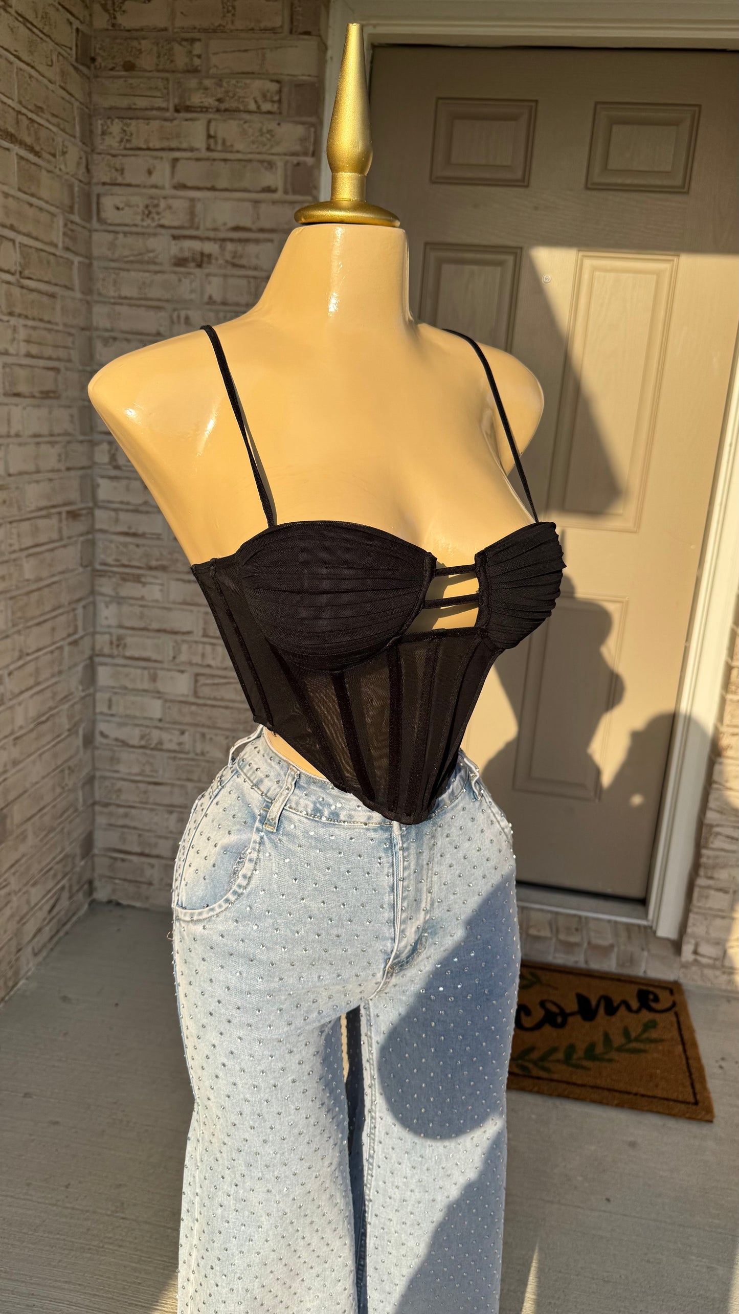 Bésame Corset Top - Black