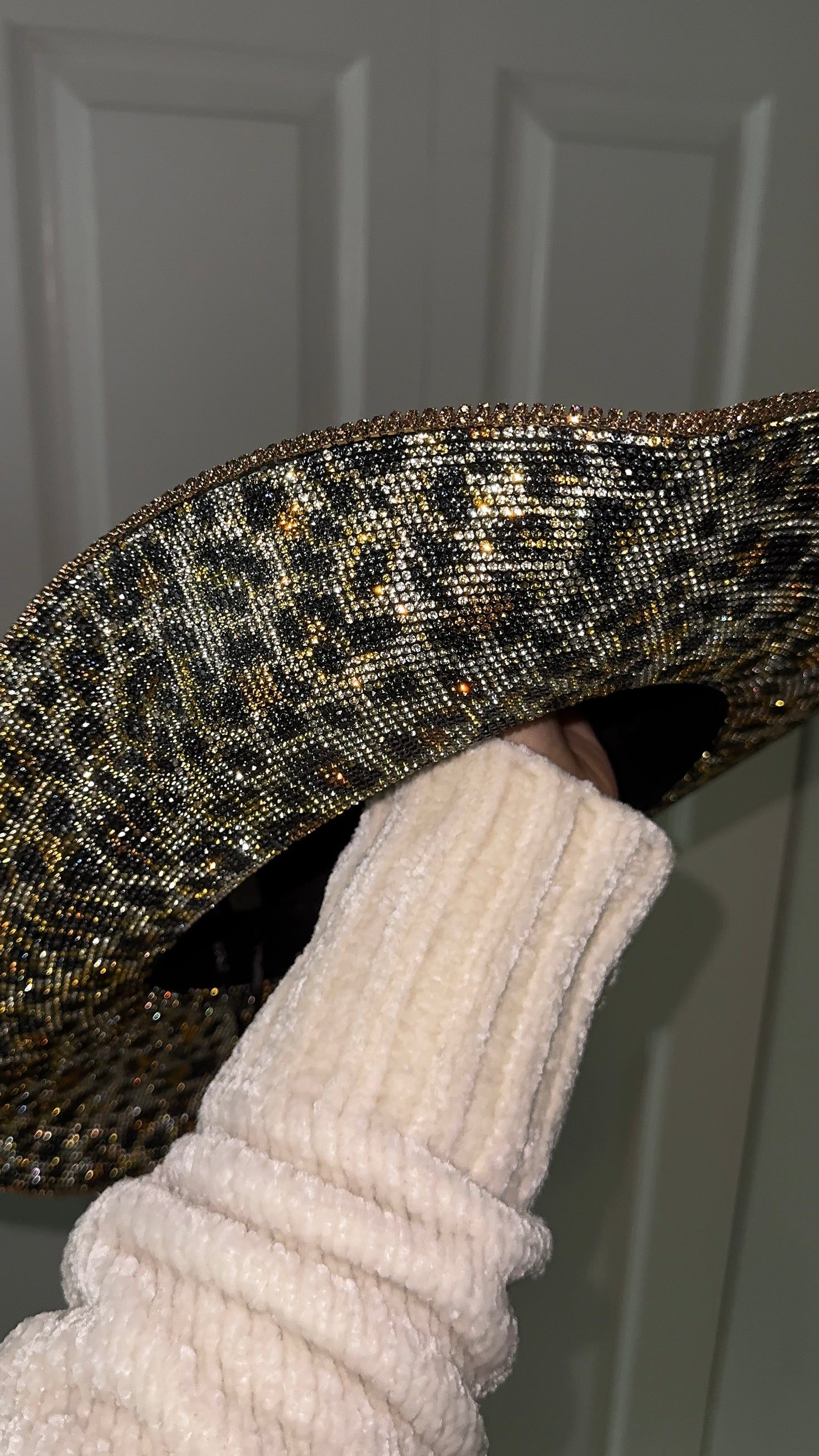 Leopard Rhinestone Western Hat