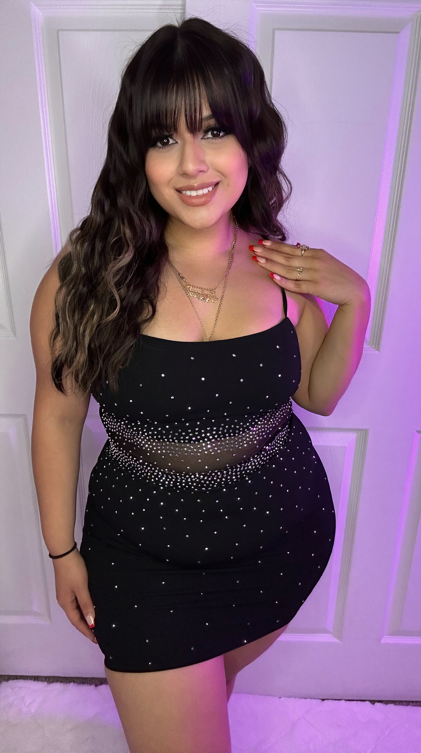 Valeria Mini Dress - Black