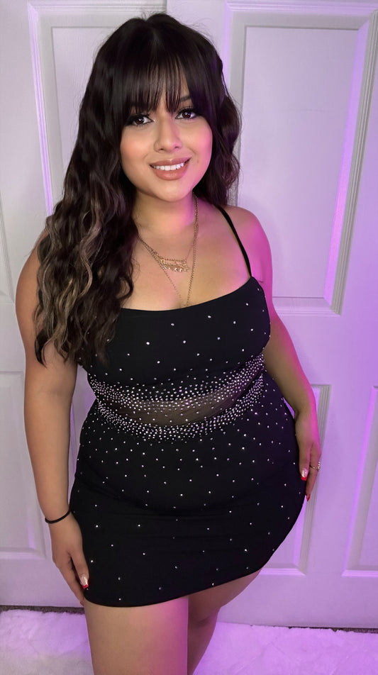Valeria Mini Dress - Black
