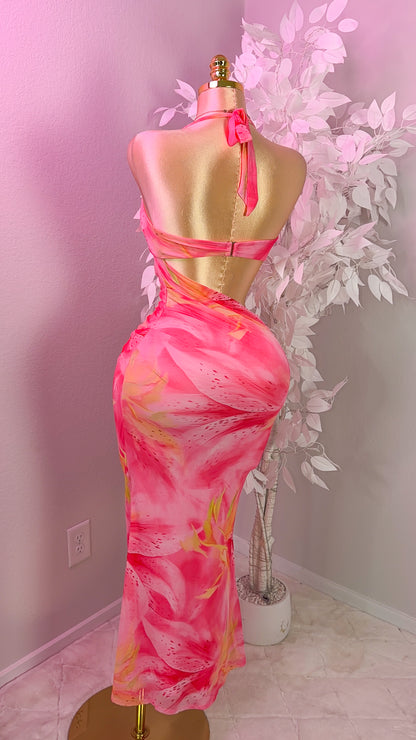 Verano Rosa Maxi Dress - Pink