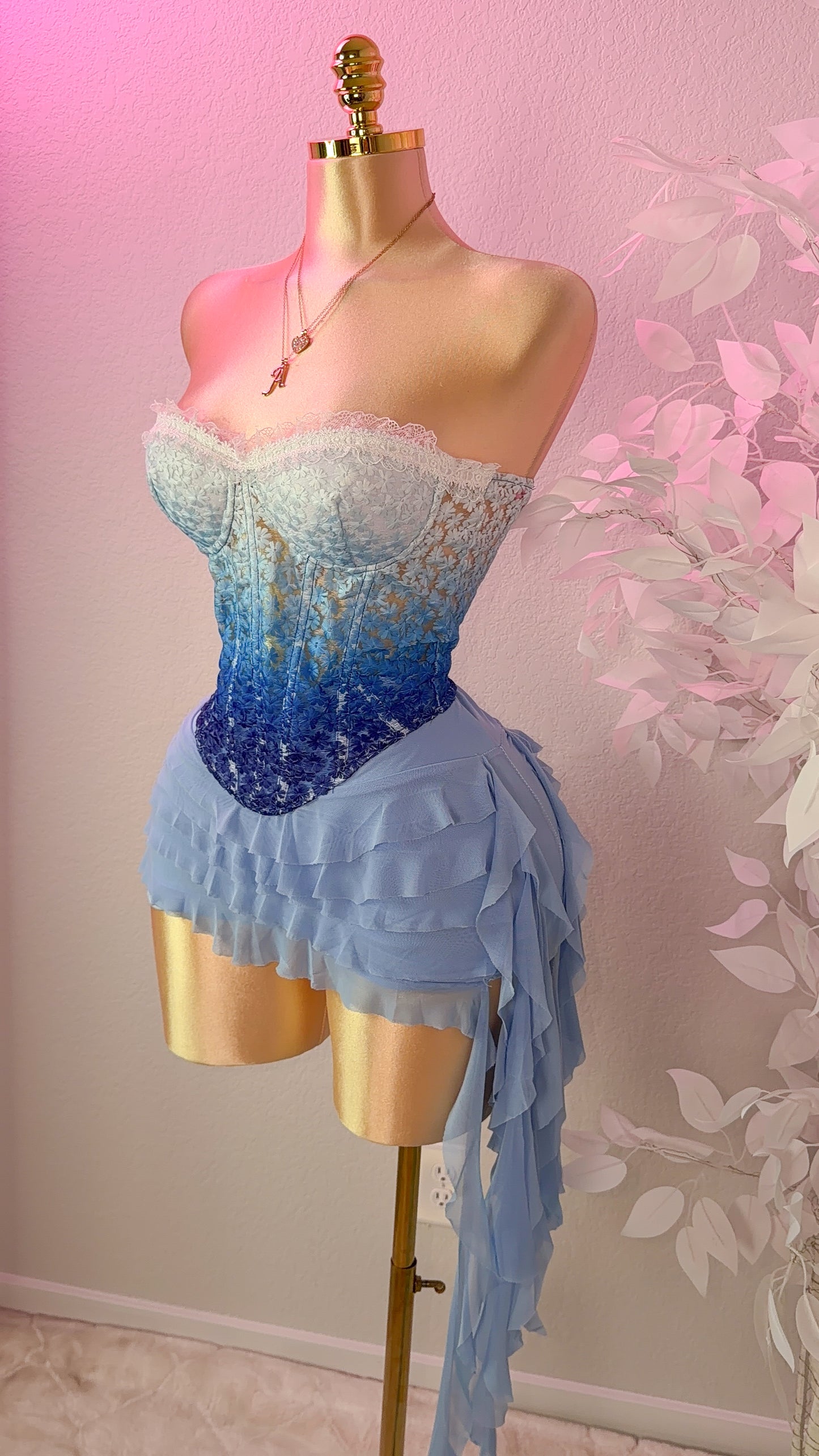 Dile Luna Corset Top - Blue