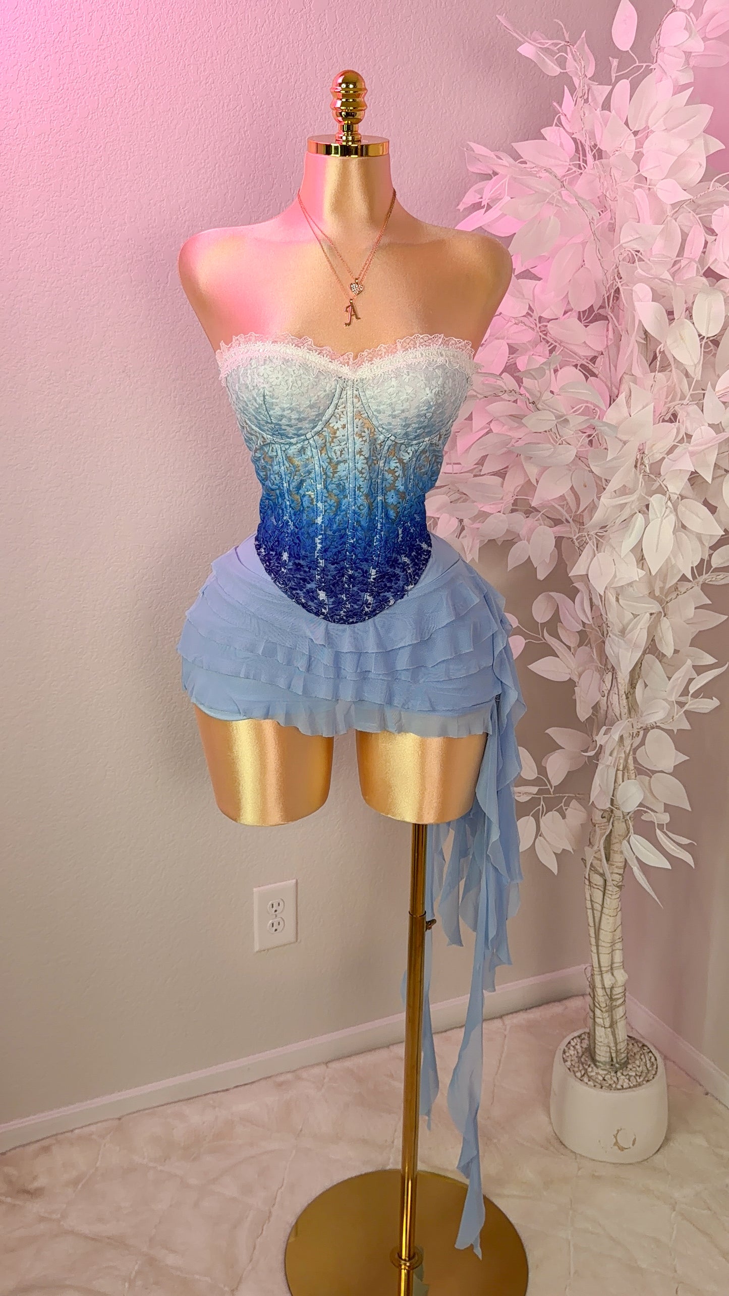 Dile Luna Corset Top - Blue