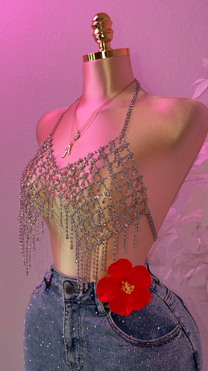 Tusa Rhinestone Top