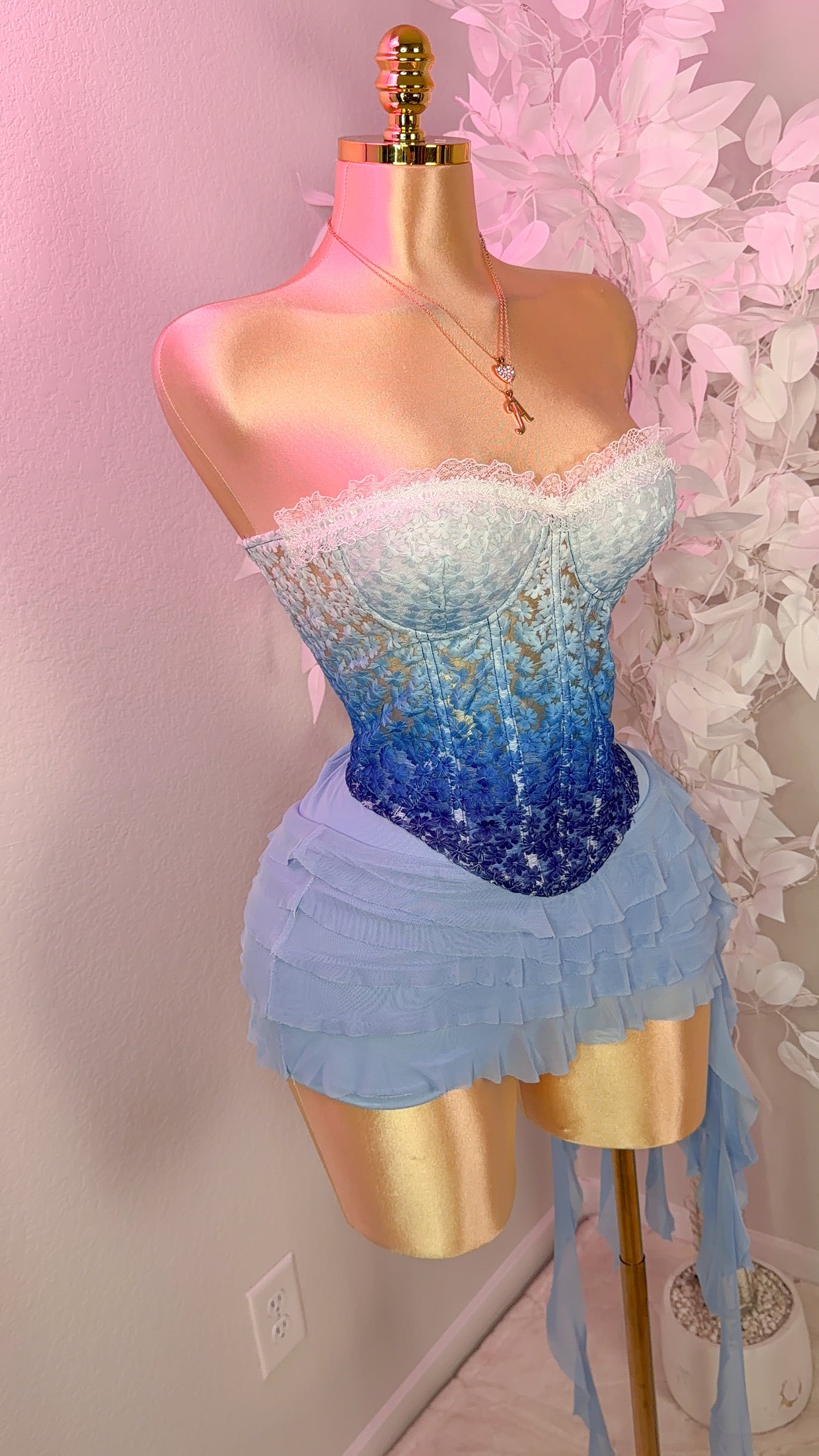 Dile Luna Corset Top - Blue