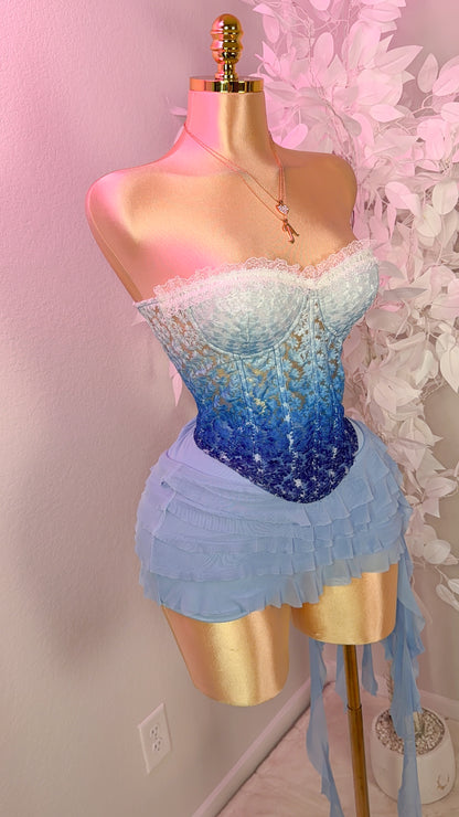 Dile Luna Corset Top - Blue