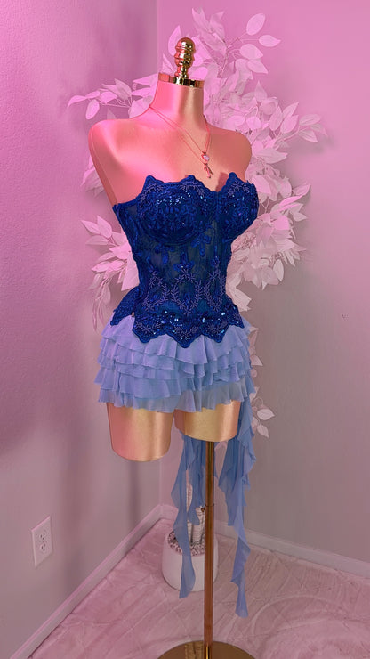 My Lova Corset Top - Blue
