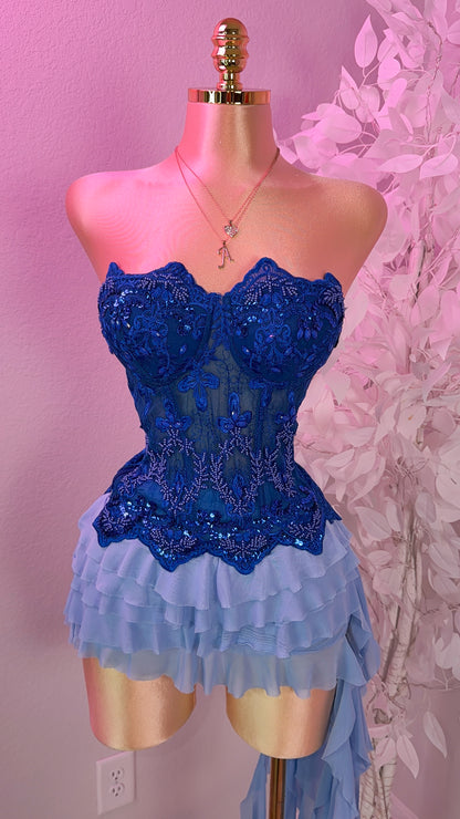 My Lova Corset Top - Blue