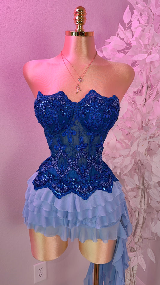 My Lova Corset Top - Blue