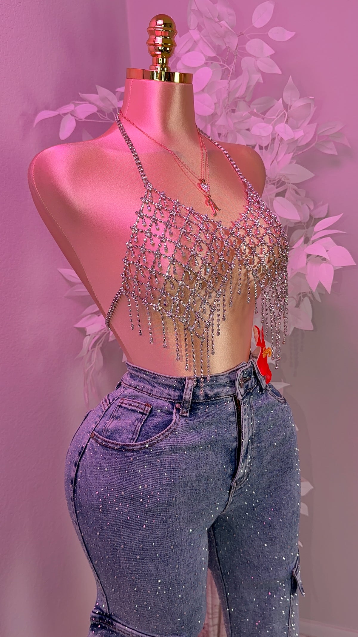 Tusa Rhinestone Top