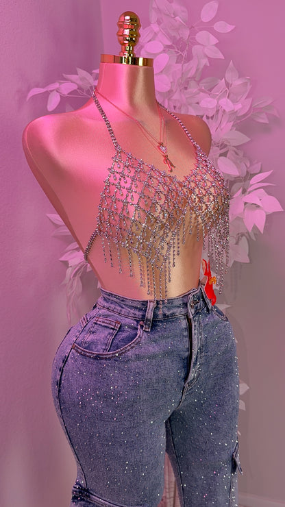 Tusa Rhinestone Top