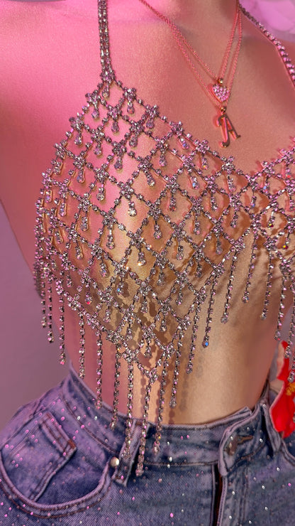 Tusa Rhinestone Top