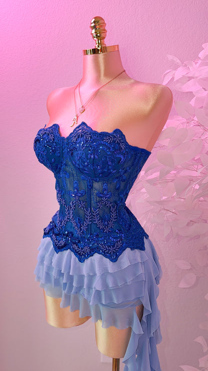 My Lova Corset Top - Blue