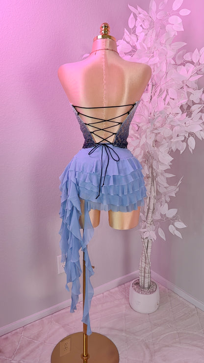 Dile Luna Corset Top - Black Ombre