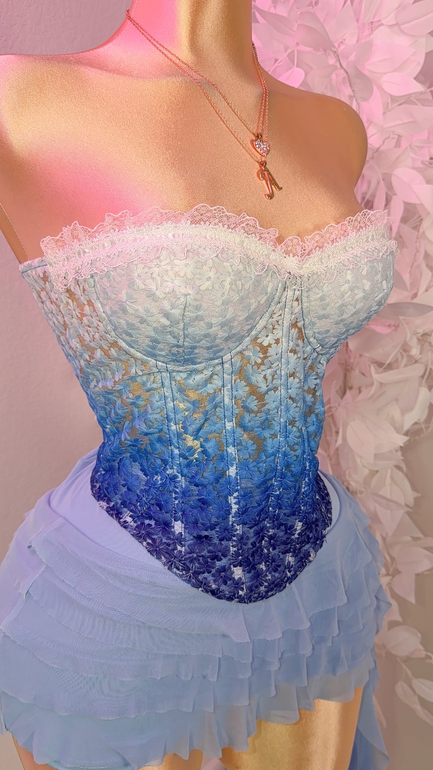 Dile Luna Corset Top - Blue