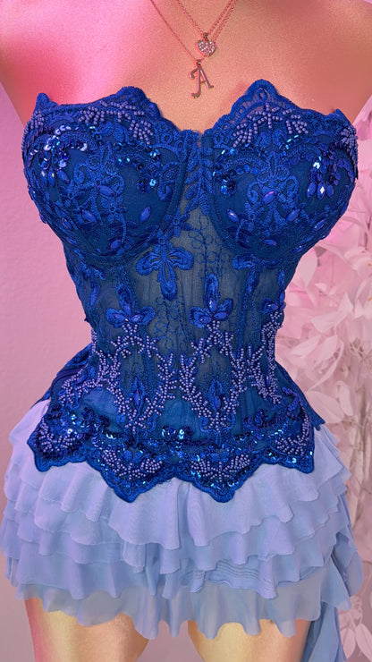 My Lova Corset Top - Blue