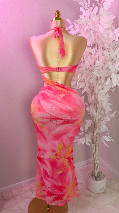 Verano Rosa Maxi Dress - Pink