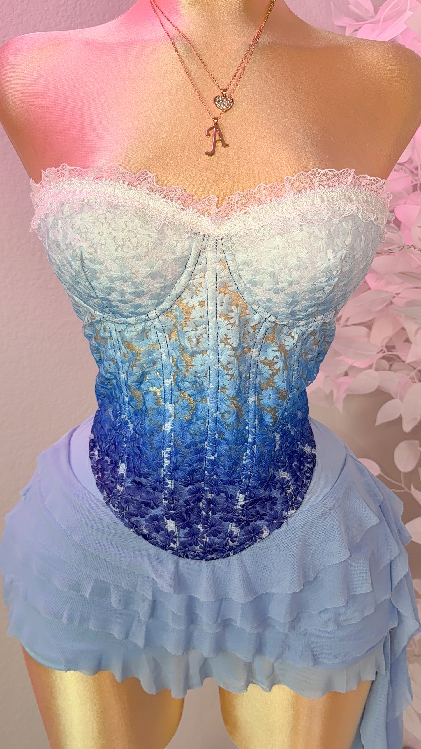 Dile Luna Corset Top - Blue