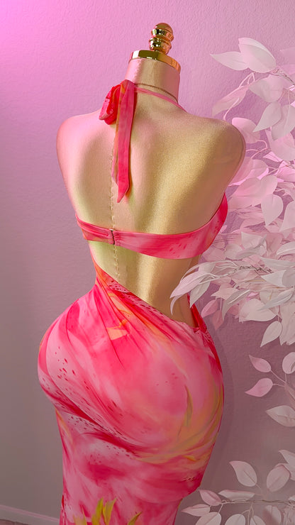 Verano Rosa Maxi Dress - Pink
