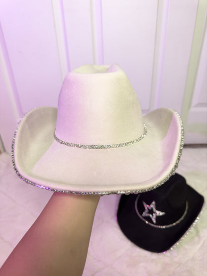 Maite Rhinestone / Pearl Hat- Ivory