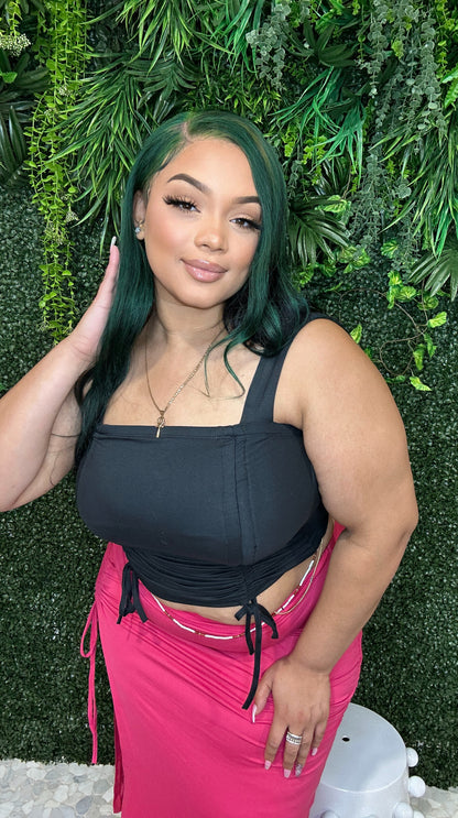 Top Corto Lucinda Negro - Curvy