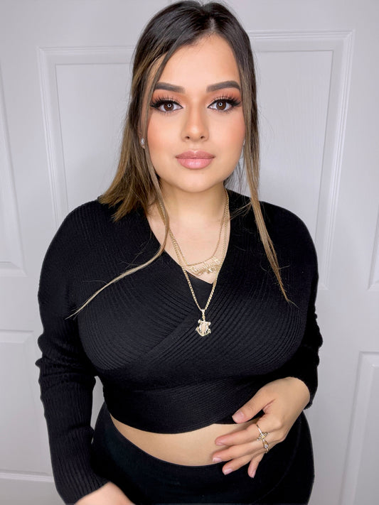 Mia Overlap Sweater